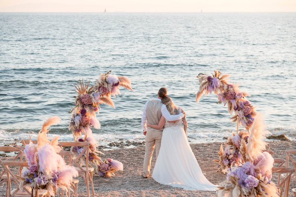 A Beautiful Boho Beach Celebration in Greece | Jacqueline & Yakir