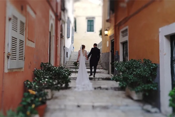 Beautiful video of a summer wedding in Corfu with rustic elements and impressive flower design | Charlotte & Alexandros Beautiful video of a summer wedding in Corfu with rustic elements and impressive flower design | Charlotte & Alexandros