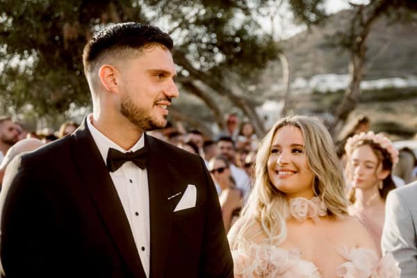 Beautiful wedding in Naxos with romantic orchids | Athanasia & Panagiotis