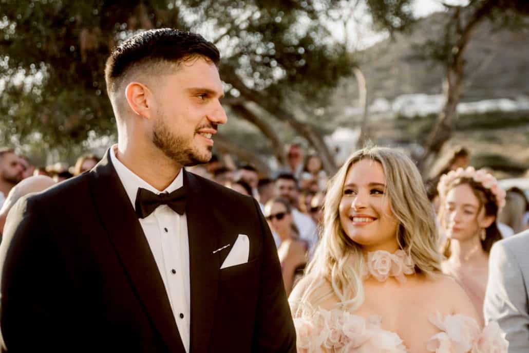 Beautiful wedding in Naxos with romantic orchids | Athanasia & Panagiotis