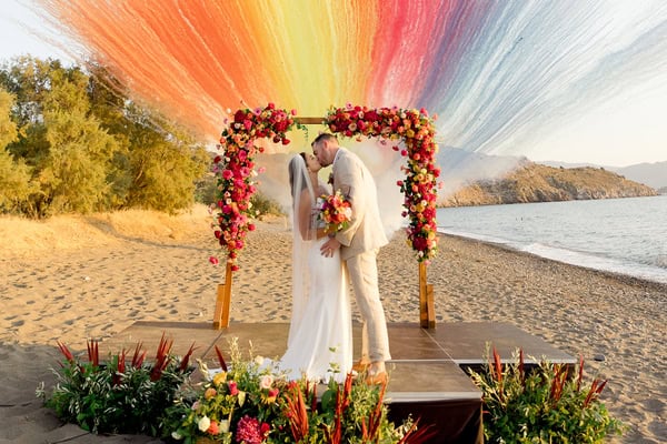 Colorful destination wedding in Lesvos that will steal your heart