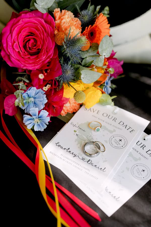 Colorful Wedding Kefalonia Gorgeous Florals