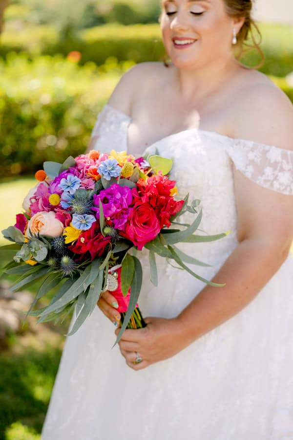 Colorful Wedding Kefalonia Gorgeous Florals