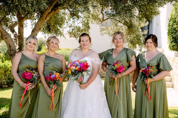 Colorful Wedding Kefalonia Gorgeous Florals