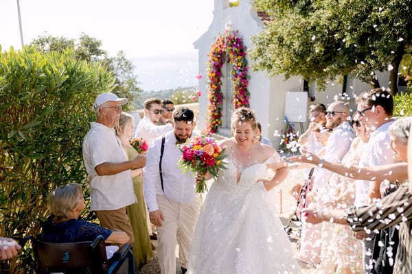 Colorful Wedding Kefalonia Gorgeous Florals