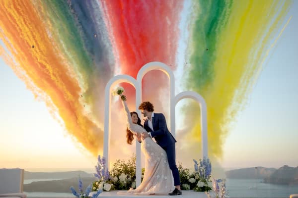 Dreamy styled shoot overlooking the Aegean blue Dreamy styled shoot overlooking the Aegean blue