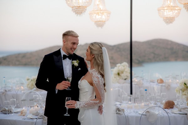Luxurious Summer Wedding Overlooking The Bay Of Mirabello In Crete