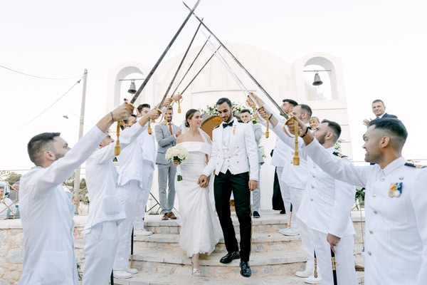 Romantic military wedding in Athens with elegant details | Chrysa & Dimitris