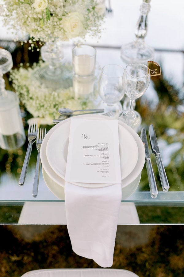 Romantic Seaside Wedding Chania Elegant White Florals