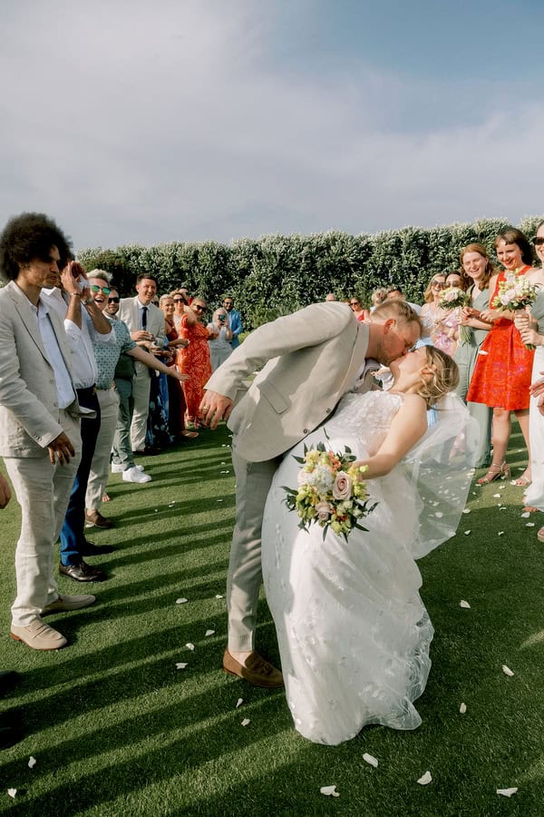 Seaside Celebration In Crete Filled With Vibrant Florals