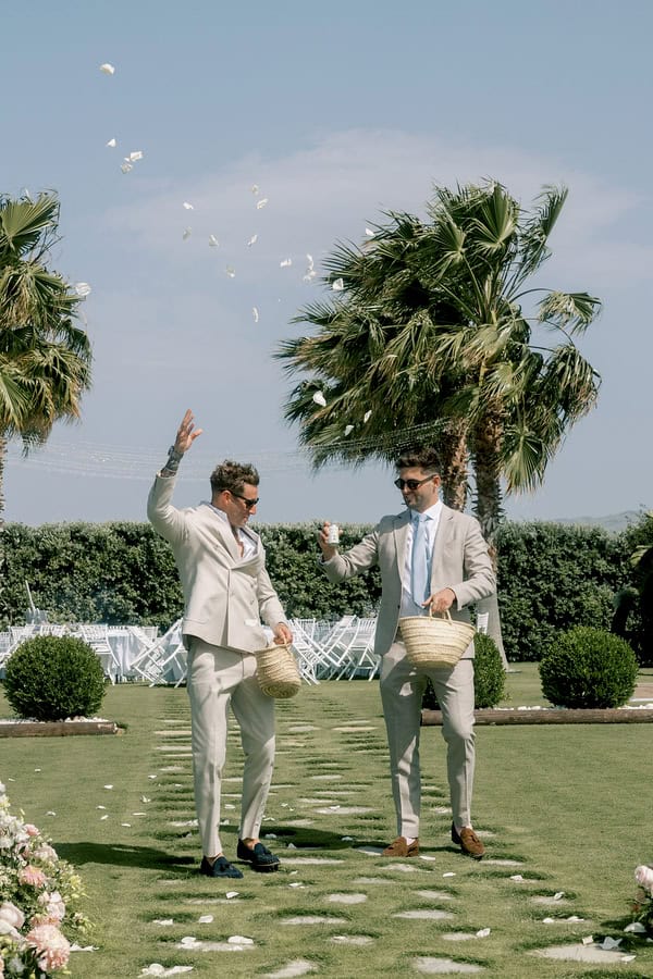 Seaside Celebration In Crete Filled With Vibrant Florals