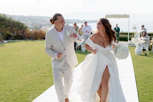 A stunning seaside wedding in Crete that exudes modern elegance | Sandra & Dajan