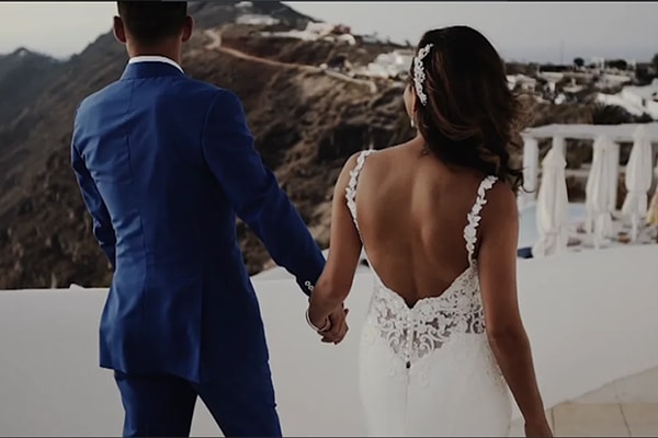 Unique wedding video in Santorini | Janelle & Branden Unique wedding video in Santorini | Janelle & Branden